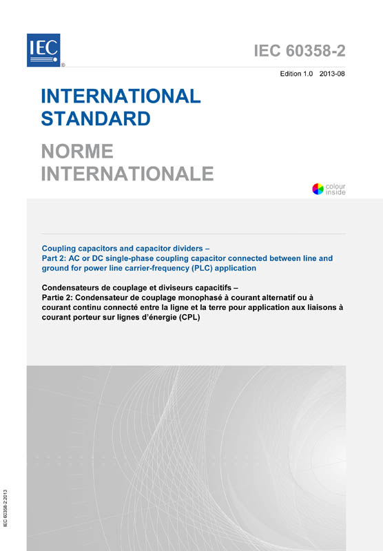 Cover IEC 60358-2:2013